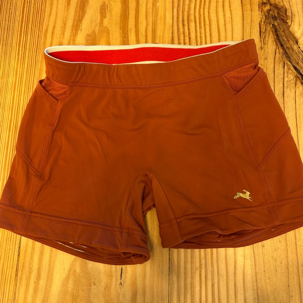 Tracksmith Lane Five Tight Shorts // Terracotta